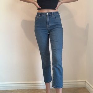 High waisted jeans
